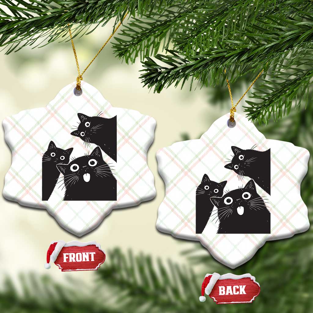 Funny Japanese Black Cat Is Watching You Ceramic Ornament Cat Lover TS12 Print Your Wear