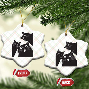 Funny Japanese Black Cat Is Watching You Ceramic Ornament Cat Lover TS12 Print Your Wear
