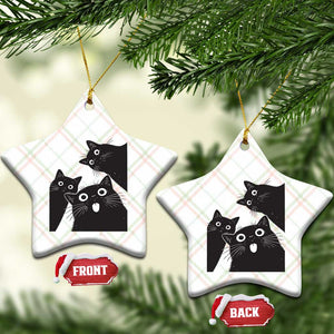 Funny Japanese Black Cat Is Watching You Ceramic Ornament Cat Lover TS12 Print Your Wear