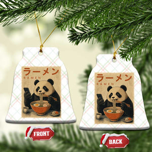 Funny Panda Eating Ramen Scrolling Phone Ceramic Ornament Japanese Art Aesthetic TS12 Print Your Wear
