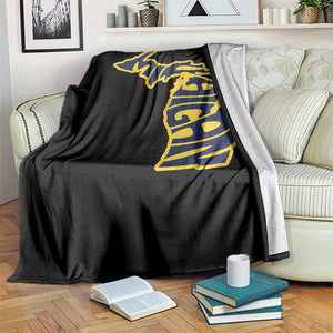 Michigan Lover State Map Pride Souvenir Gift Throw Blanket TS12 Print Your Wear
