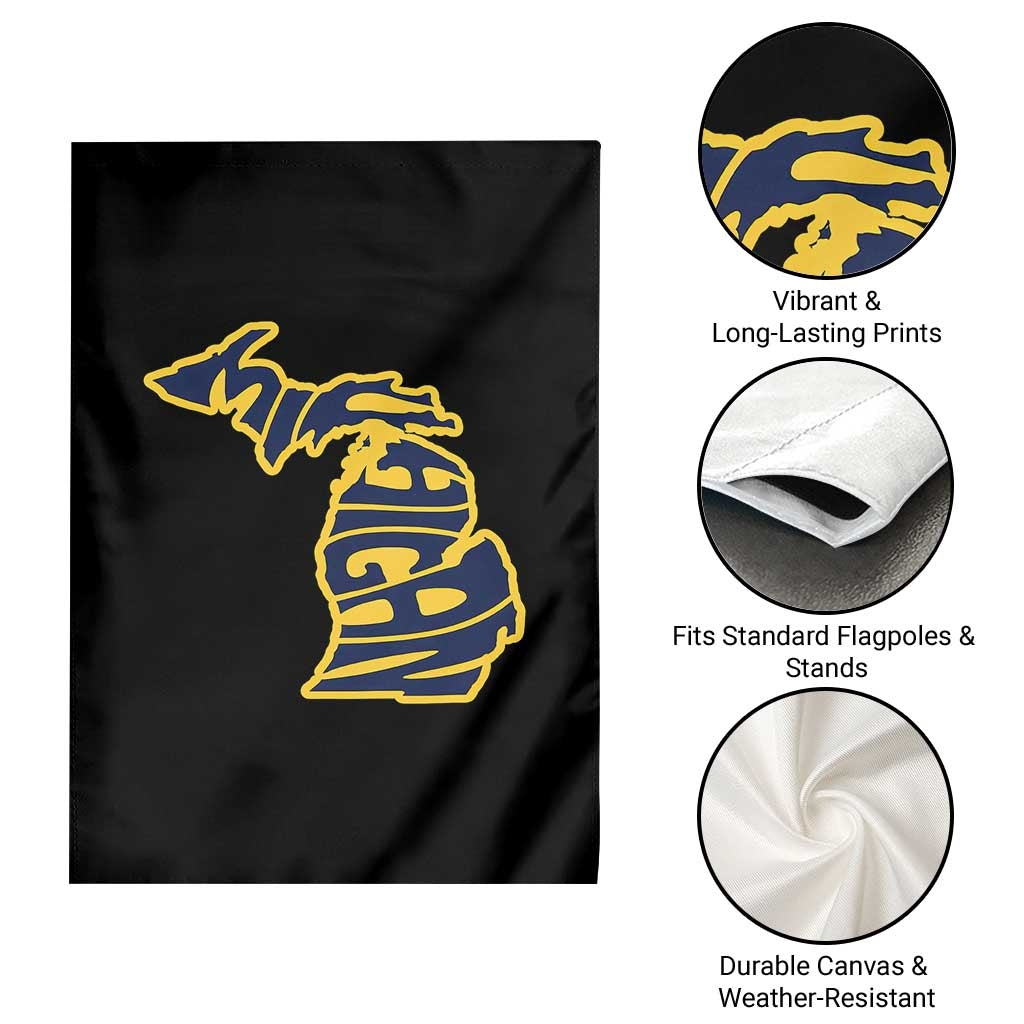 Michigan Lover State Map Pride Souvenir Gift Garden Flag TS12 Print Your Wear