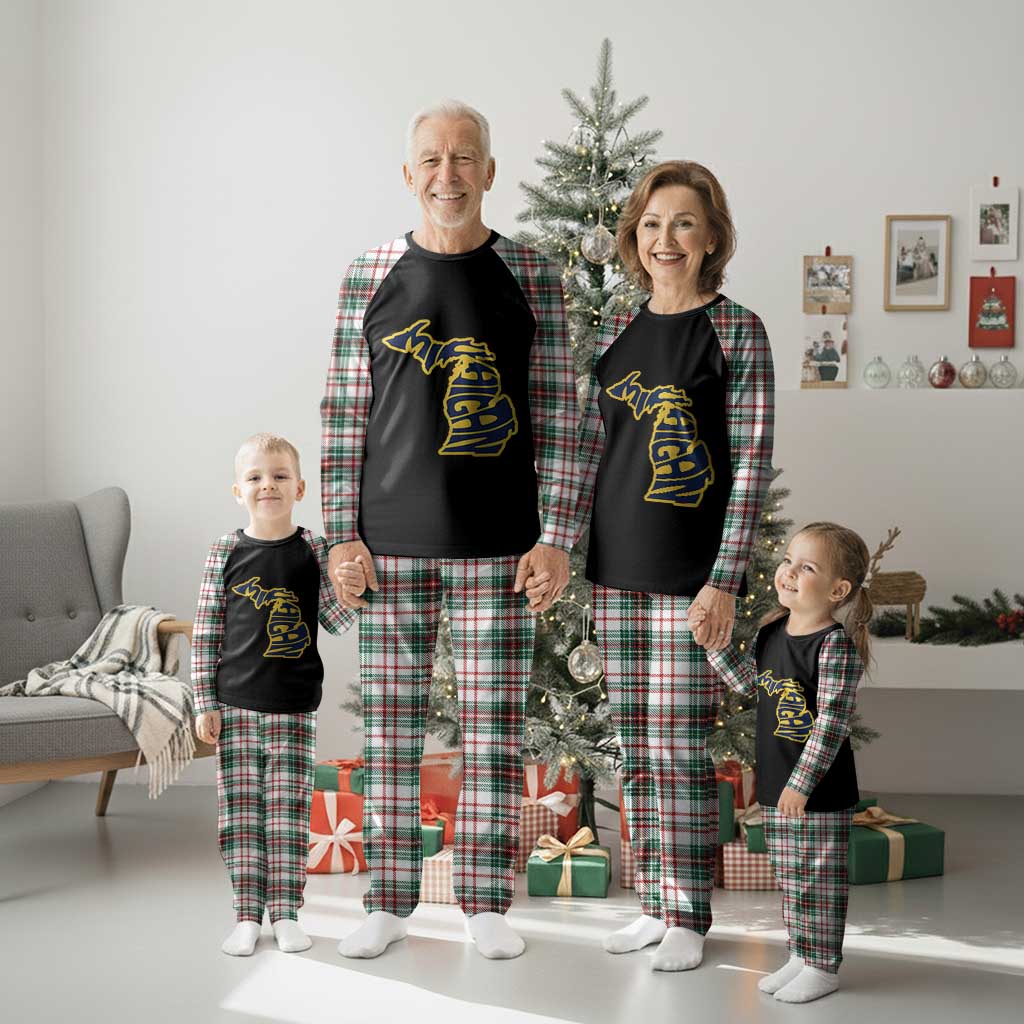 Michigan Lover State Map Pride Souvenir Gift Plaid Pajama Set TS12 Christmas Plaid Print Your Wear