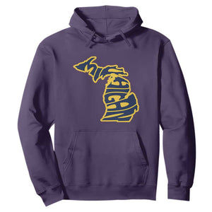 Michigan Lover State Map Pride Souvenir Gift Hoodie TS12 Purple Print Your Wear