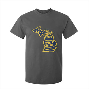 Michigan Lover State Map Pride Souvenir Gift T Shirt For Kid TS12 Dark Heather Print Your Wear