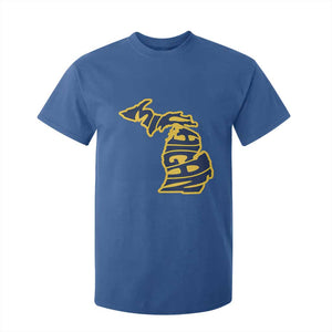 Michigan Lover State Map Pride Souvenir Gift T Shirt For Kid TS12 Royal Blue Print Your Wear