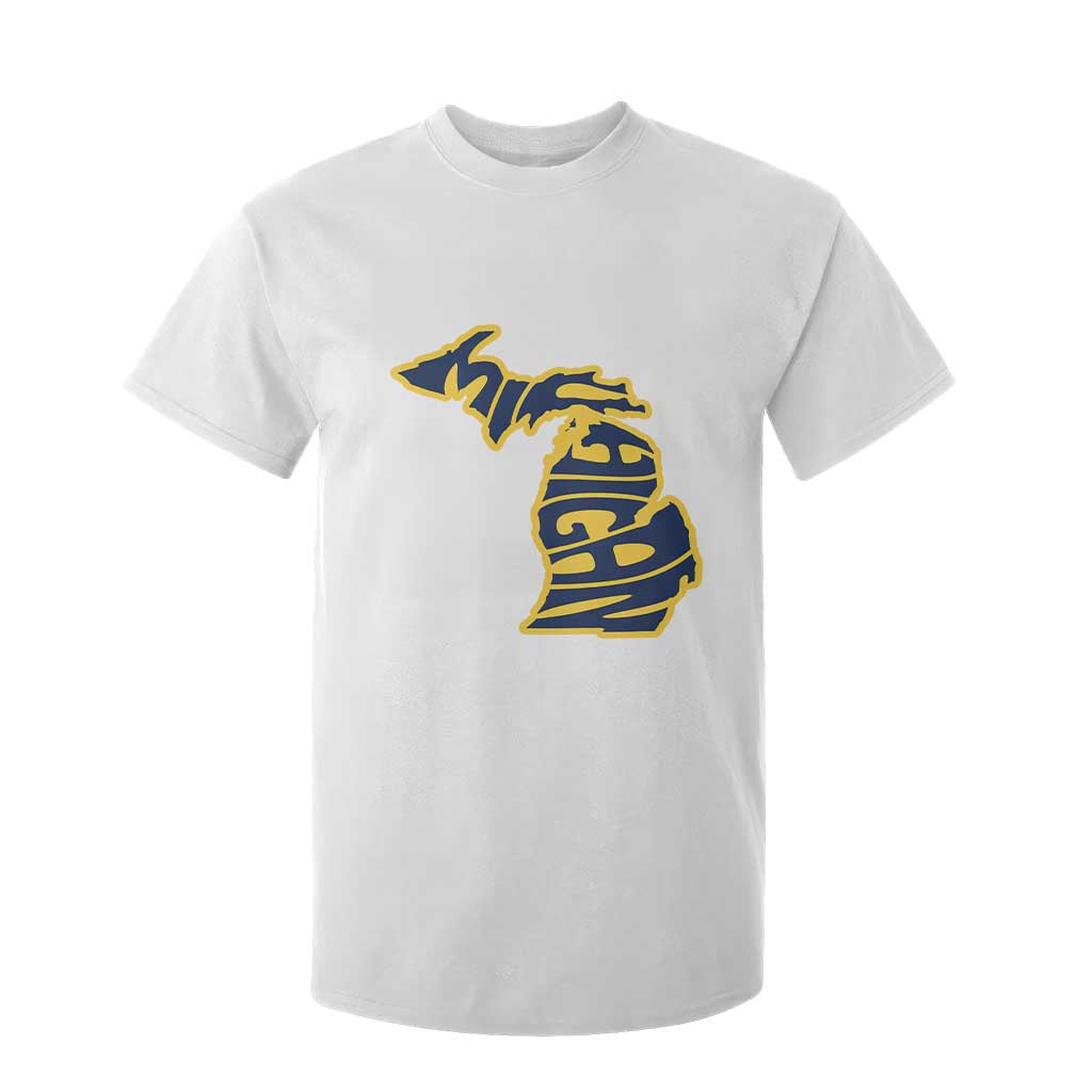 Michigan Lover State Map Pride Souvenir Gift T Shirt For Kid TS12 White Print Your Wear