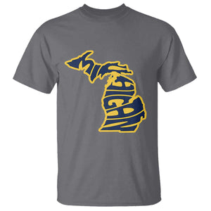Michigan Lover State Map Pride Souvenir Gift T Shirt TS12 Charcoal Print Your Wear