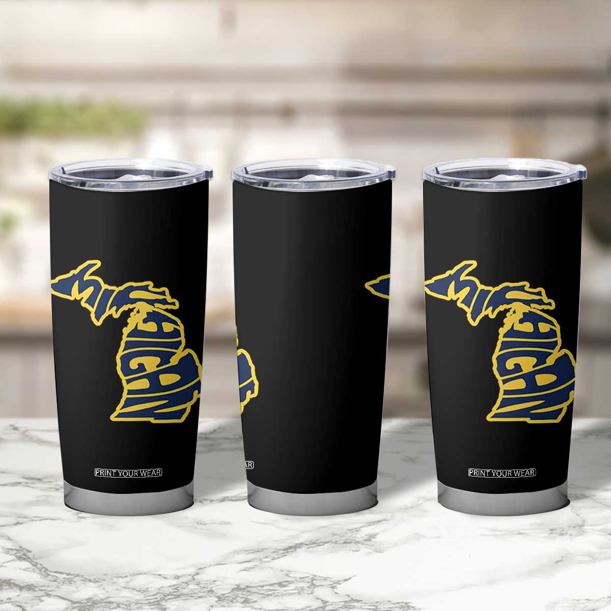 Michigan Lover State Map Pride Souvenir Gift Tumbler Cup TS12 Print Your Wear