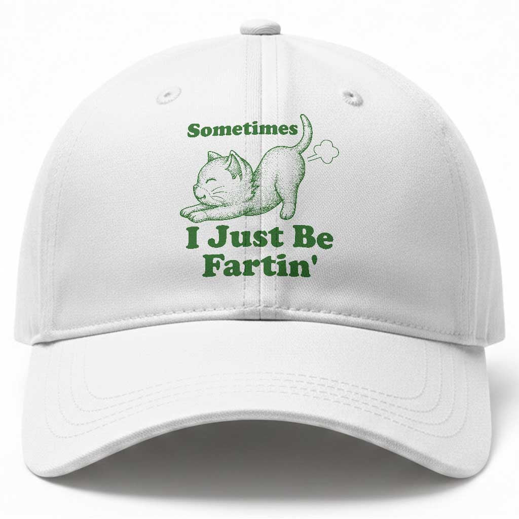 Funny Cat Sometimes I Just Be Fartin Baseball Cap Pet Lover TS12 Print Your Wear