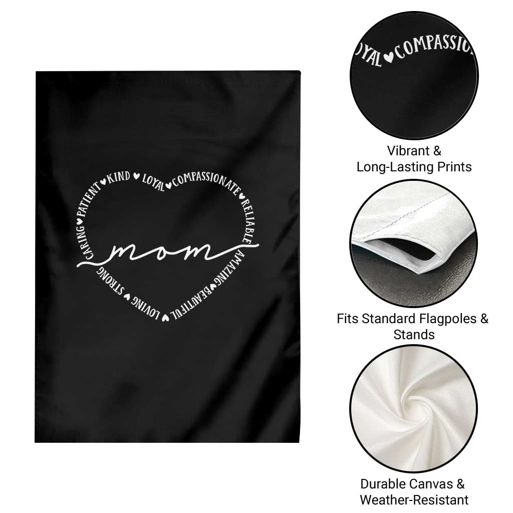 Mothers Day Mom Quotes Garden Flag Heart Shape Loving Typography Gift TS12 Print Your Wear