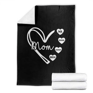 Mama Mommy Mom Bruh Throw Blanket Mothers Day Humor Gift TS12 Black Print Your Wear