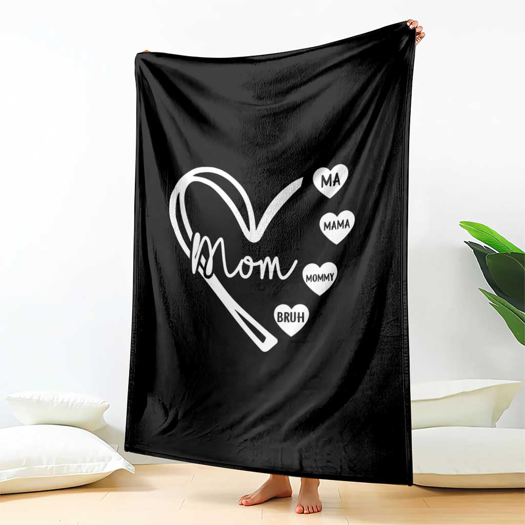 Mama Mommy Mom Bruh Throw Blanket Mothers Day Humor Gift TS12 Print Your Wear