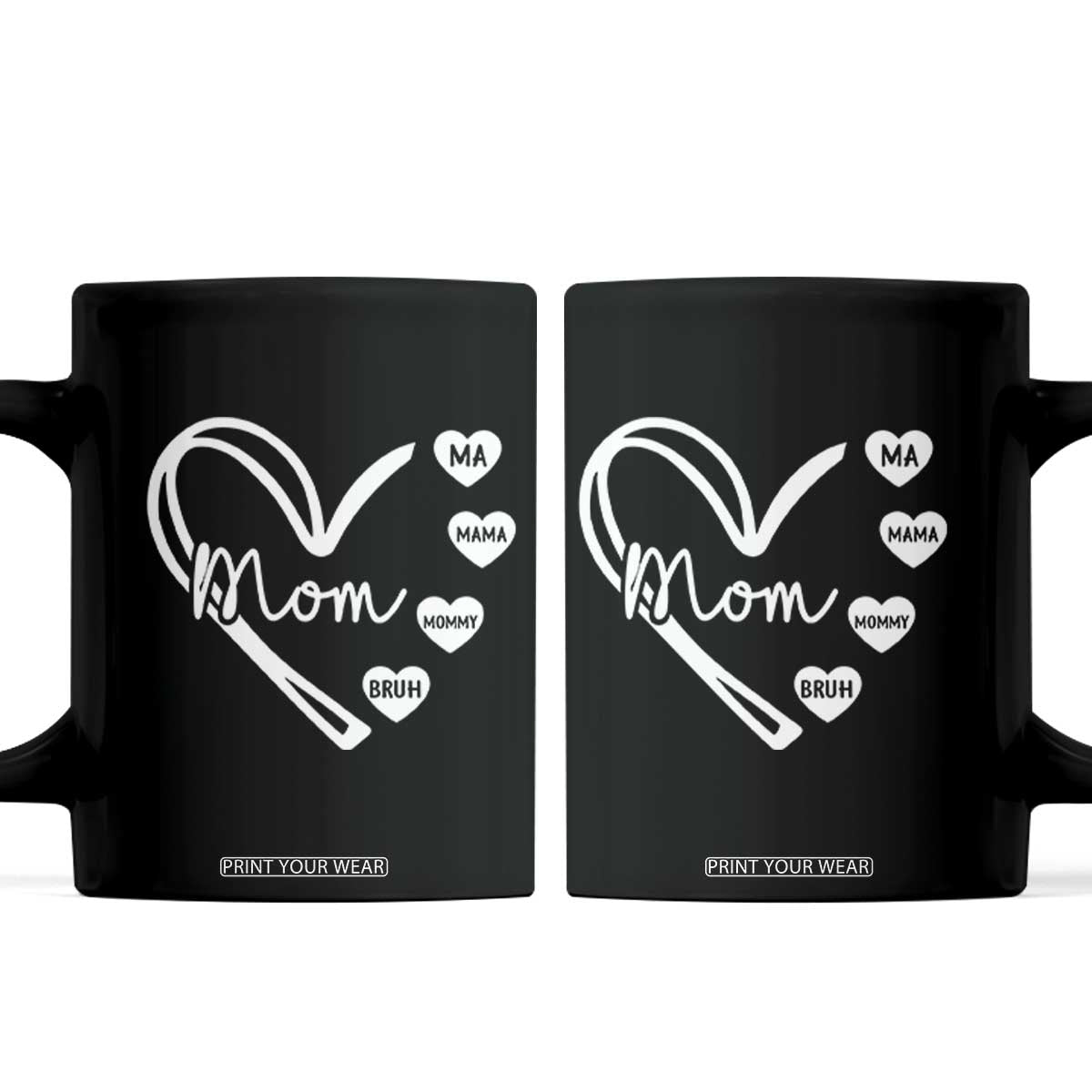 Mama Mommy Mom Bruh Coffee Mug Mothers Day Humor Gift TS12 Black Print Your Wear