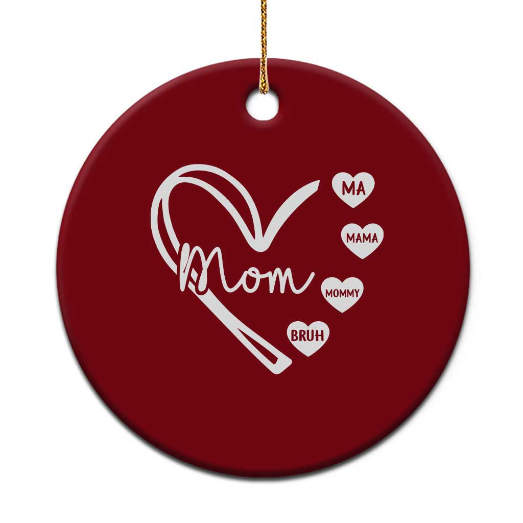 Mama Mommy Mom Bruh Ceramic Ornament Mothers Day Humor Gift TS12 1pc Red Print Your Wear