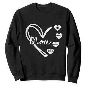 Mama Mommy Mom Bruh Sweatshirt Mothers Day Humor Gift TS12 Black Print Your Wear