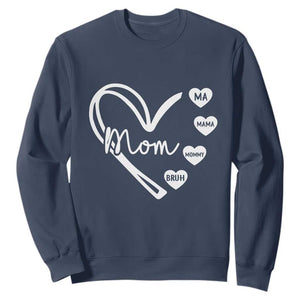 Mama Mommy Mom Bruh Sweatshirt Mothers Day Humor Gift TS12 Navy Print Your Wear