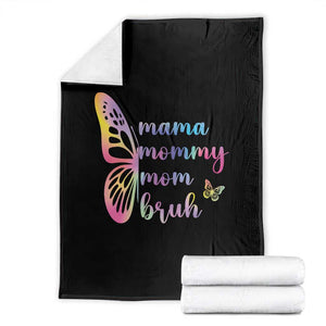 Funny Mom Saying Gift Throw Blanket Mama Mommy Mom Bruh TS12 Black Print Your Wear