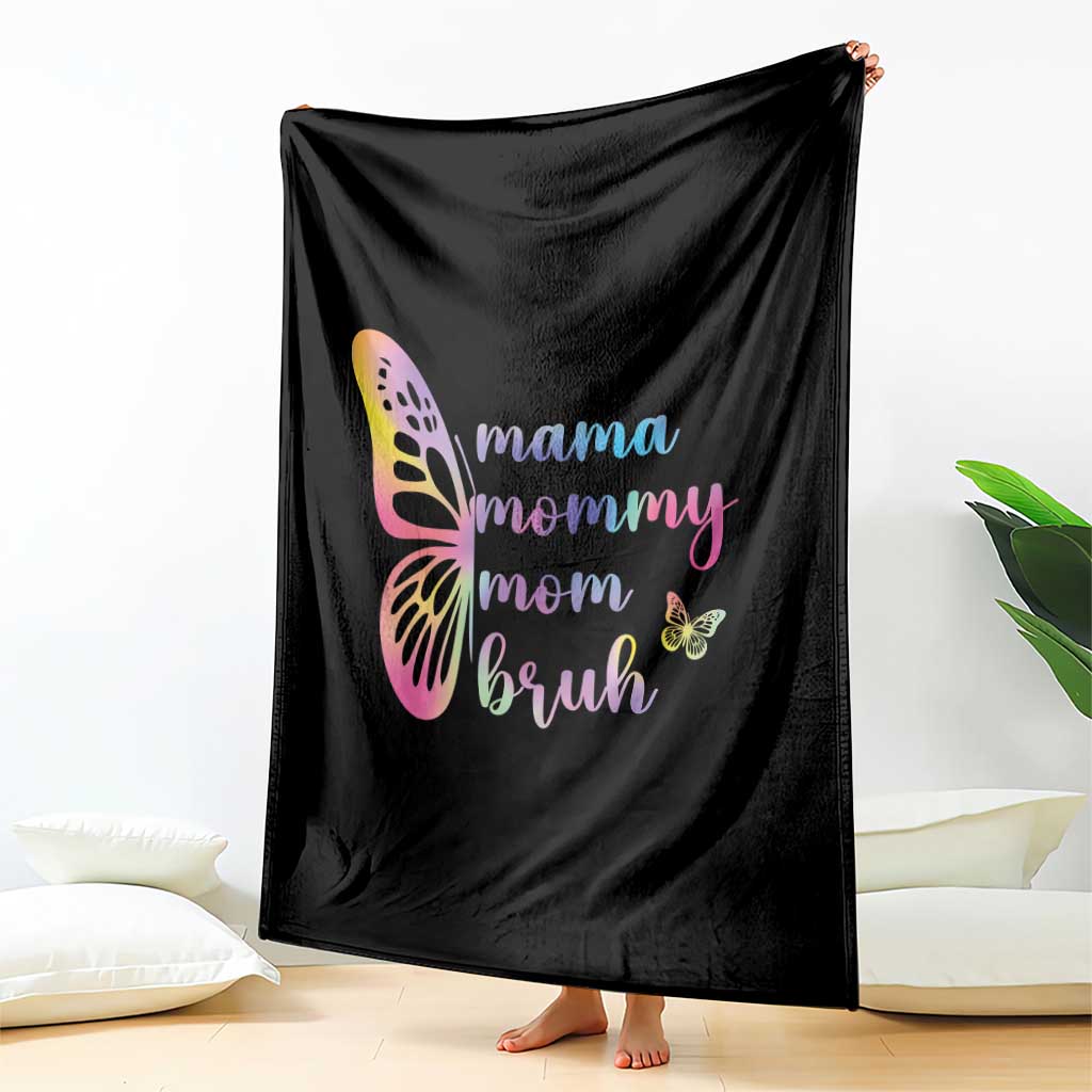 Funny Mom Saying Gift Throw Blanket Mama Mommy Mom Bruh TS12 Print Your Wear