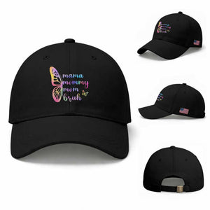 Funny Mom Saying Gift Baseball Cap Mama Mommy Mom Bruh TS12 Baseball Cap Universal Fit Black Print Your Wear