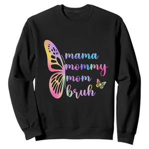 Funny Mom Saying Gift Sweatshirt Mama Mommy Mom Bruh TS12 Black Print Your Wear