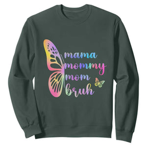 Funny Mom Saying Gift Sweatshirt Mama Mommy Mom Bruh TS12 Dark Forest Green Print Your Wear