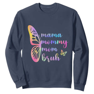 Funny Mom Saying Gift Sweatshirt Mama Mommy Mom Bruh TS12 Navy Print Your Wear
