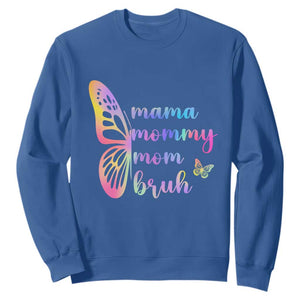 Funny Mom Saying Gift Sweatshirt Mama Mommy Mom Bruh TS12 Royal Blue Print Your Wear