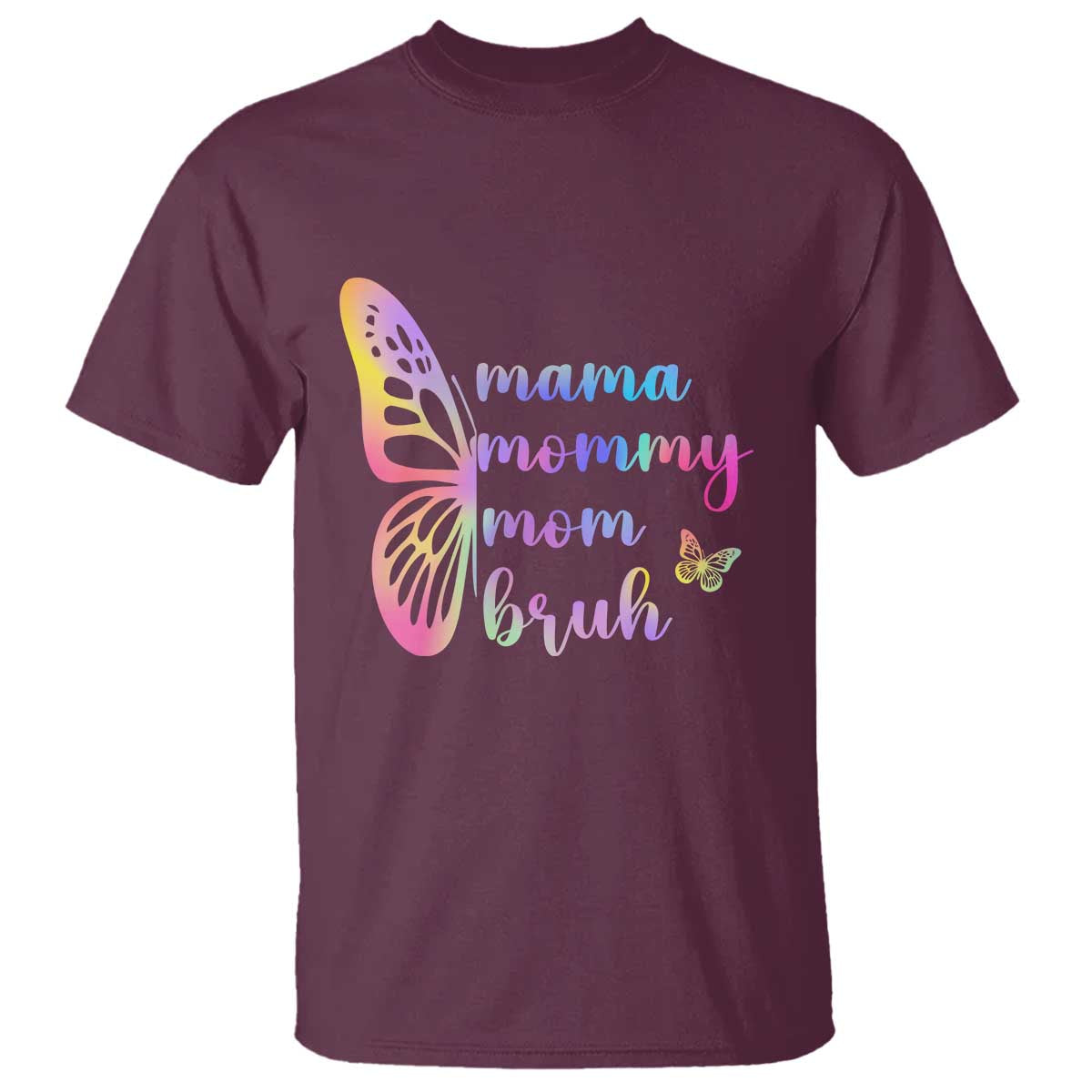 Funny Mom Saying Gift T Shirt Mama Mommy Mom Bruh TS12 Maroon Print Your Wear
