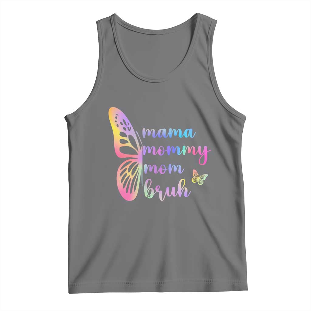 Funny Mom Saying Gift Tank Top Mama Mommy Mom Bruh TS12 Black Heather Print Your Wear