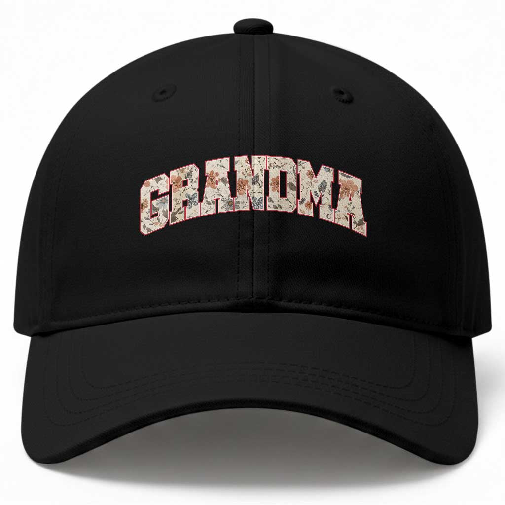 Vintage Floral Grandma Baseball Cap Mothers Day Gift Idea TS12 Print Your Wear