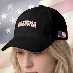 Vintage Floral Grandma Baseball Cap Mothers Day Gift Idea TS12 Print Your Wear