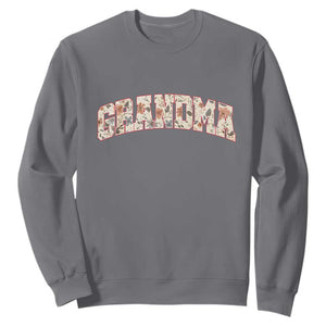 Vintage Floral Grandma Sweatshirt Mothers Day Gift Idea TS12 Charcoal Print Your Wear