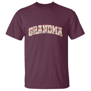 Vintage Floral Grandma T Shirt Mothers Day Gift Idea TS12 Maroon Print Your Wear