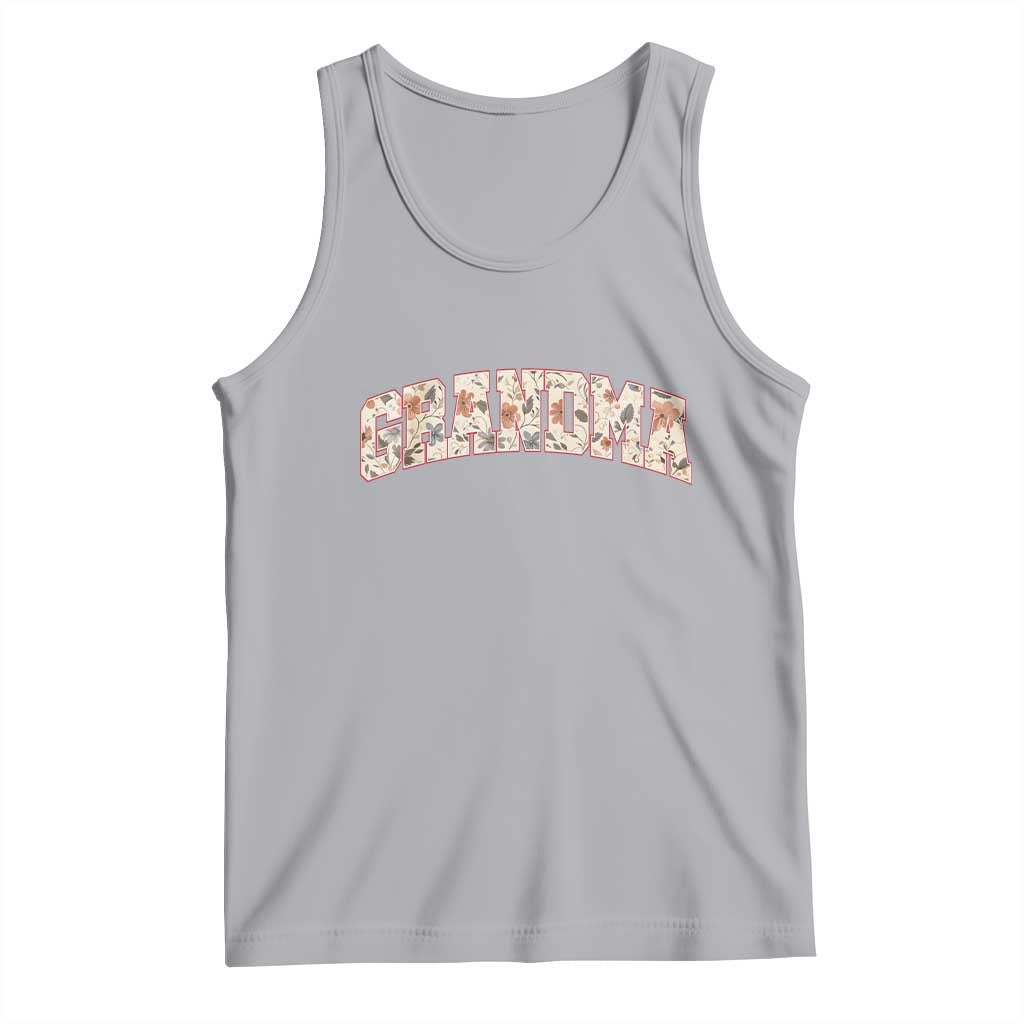 Vintage Floral Grandma Tank Top Mothers Day Gift Idea TS12 Athletic Heather Print Your Wear