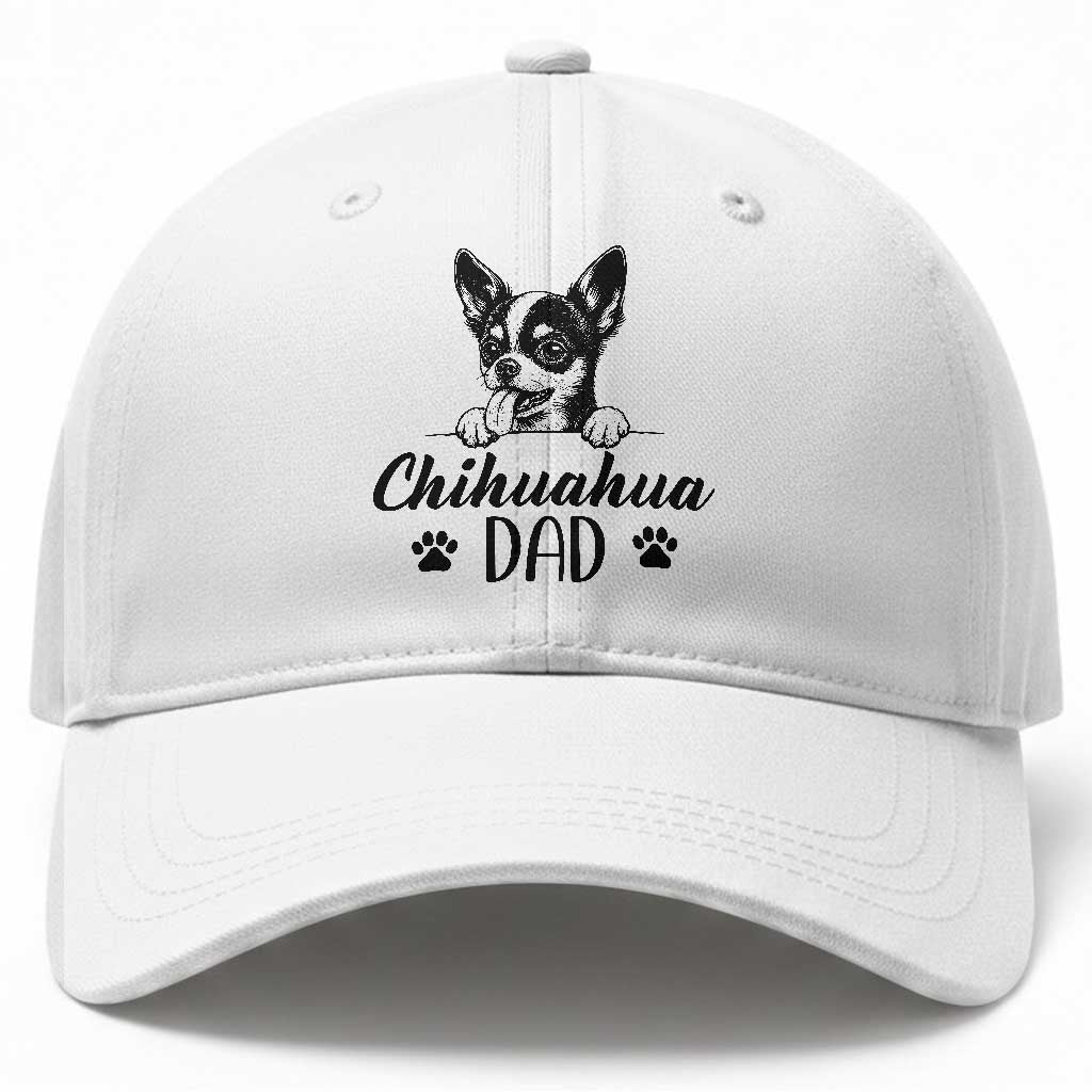 Proud Chihuahua Dad Baseball Cap Dog Lover Gift Idea TS12 Print Your Wear