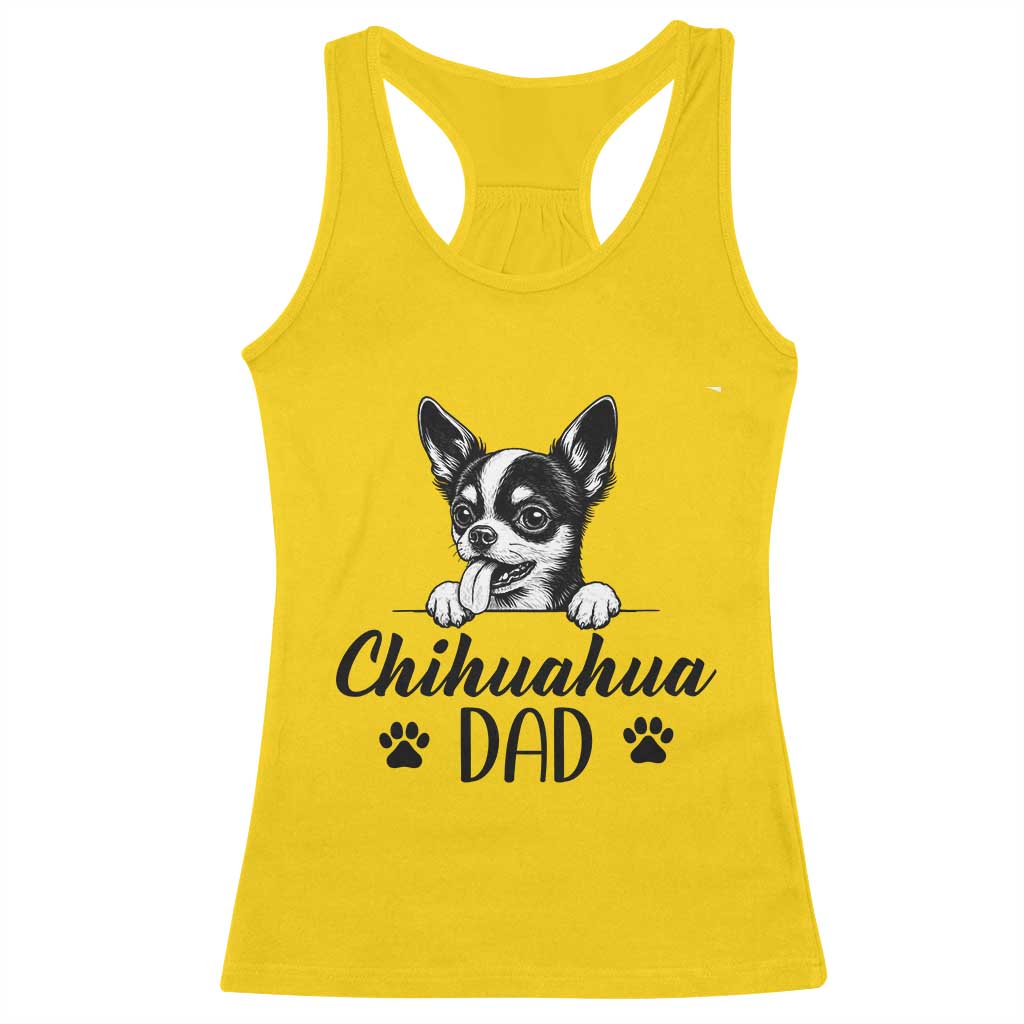 Proud Chihuahua Dad Racerback Tank Top Dog Lover Gift Idea TS12 Daisy Print Your Wear