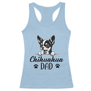 Proud Chihuahua Dad Racerback Tank Top Dog Lover Gift Idea TS12 Light Blue Print Your Wear