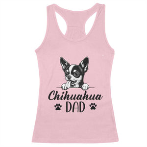 Proud Chihuahua Dad Racerback Tank Top Dog Lover Gift Idea TS12 Light Pink Print Your Wear