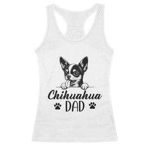 Proud Chihuahua Dad Racerback Tank Top Dog Lover Gift Idea TS12 White Print Your Wear
