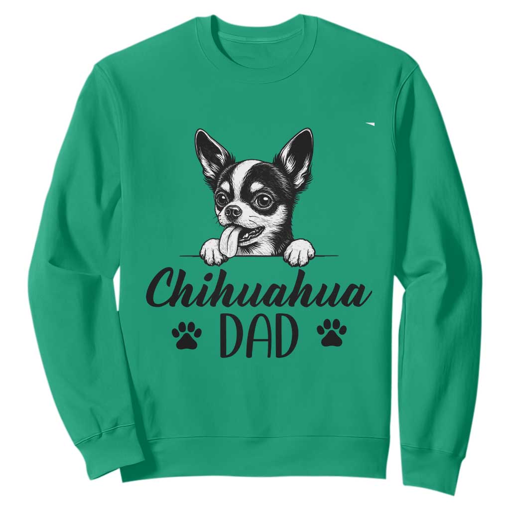 Proud Chihuahua Dad Sweatshirt Dog Lover Gift Idea TS12 Irish Green Print Your Wear