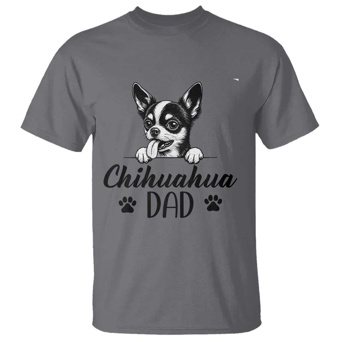Proud Chihuahua Dad T Shirt Dog Lover Gift Idea TS12 Charcoal Print Your Wear