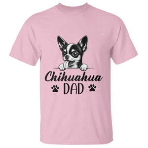 Proud Chihuahua Dad T Shirt Dog Lover Gift Idea TS12 Light Pink Print Your Wear