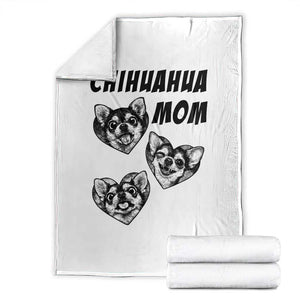Proud Chihuahua Mom Throw Blanket Ankle Biter Dog Lover TS12 White Print Your Wear
