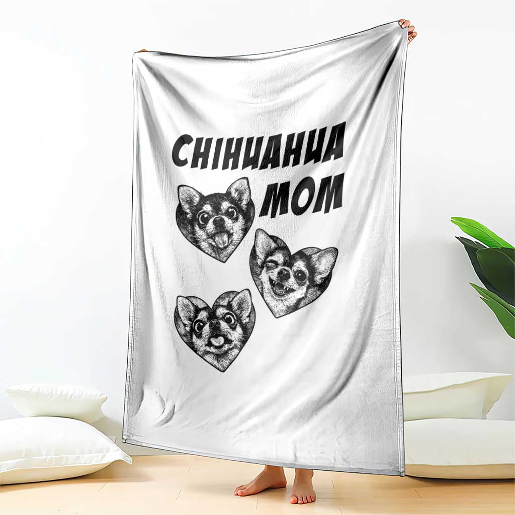 Proud Chihuahua Mom Throw Blanket Ankle Biter Dog Lover TS12 Print Your Wear