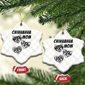 Proud Chihuahua Mom Ceramic Ornament Ankle Biter Dog Lover TS12 Print Your Wear