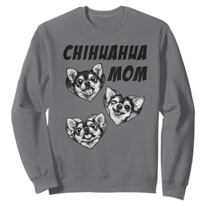 Proud Chihuahua Mom Sweatshirt Ankle Biter Dog Lover TS12 Charcoal Print Your Wear