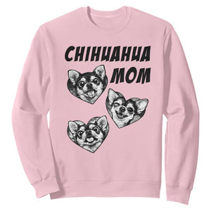 Proud Chihuahua Mom Sweatshirt Ankle Biter Dog Lover TS12 Light Pink Print Your Wear