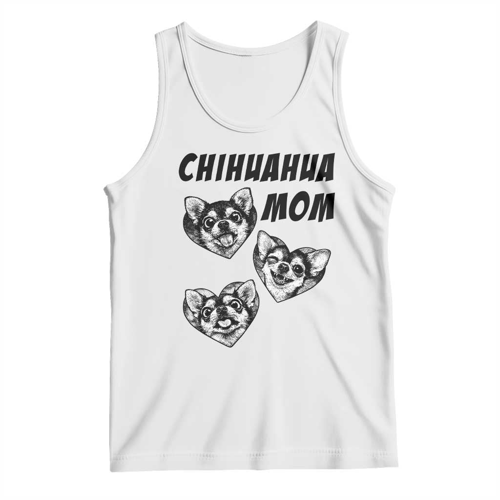 Proud Chihuahua Mom Tank Top Ankle Biter Dog Lover TS12 White Print Your Wear