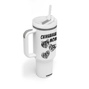 Proud Chihuahua Mom Tumbler With Handle Ankle Biter Dog Lover TS12 Print Your Wear
